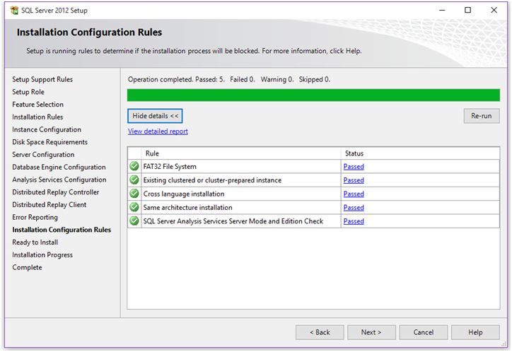 Installation Configuration Rule